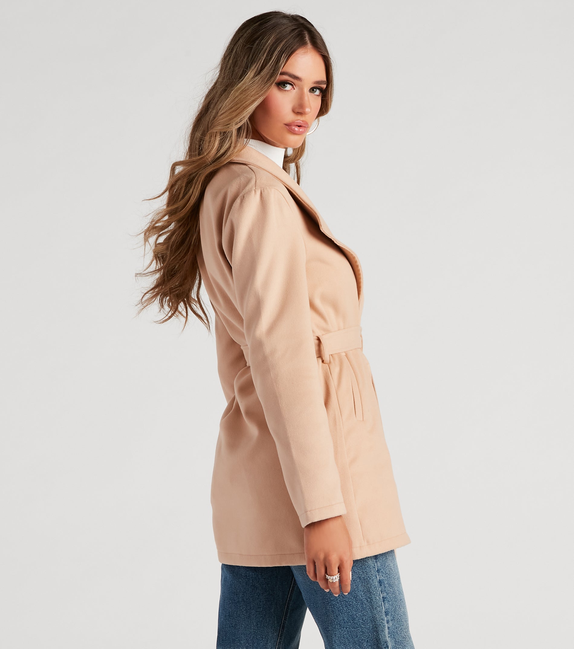 Styled To Perfection Belted Trench Coat