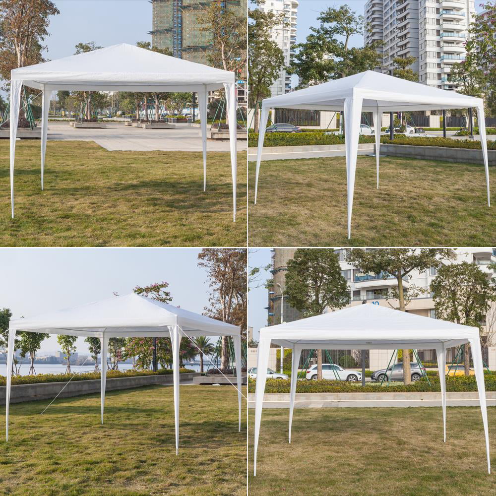 Zimtown 10'x 10' Outdoor Canopy Party Tent Patio Heavy duty Gazebo Wedding Tent