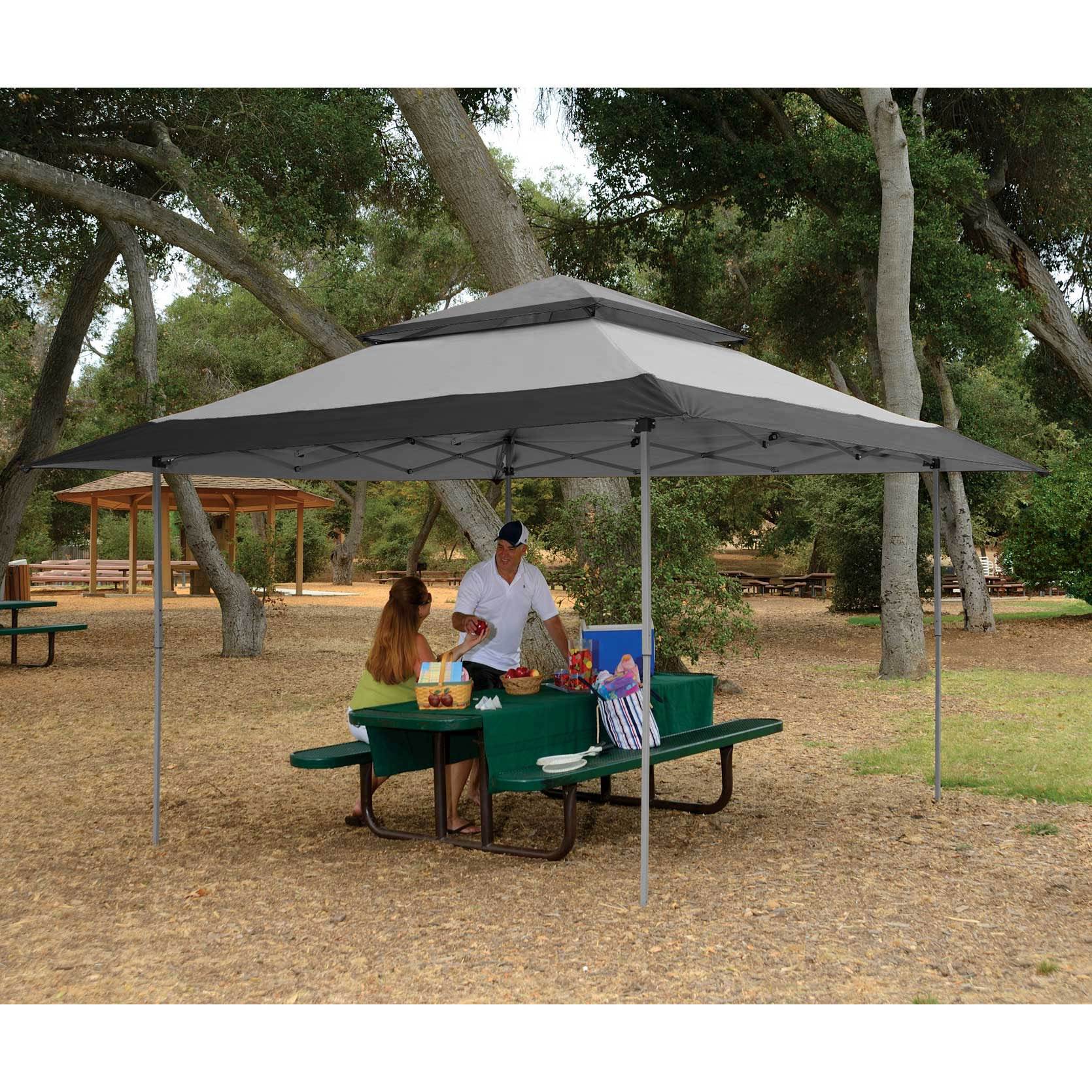 Z-Shade 13 x 13 Foot Instant Gazebo Outdoor Canopy Tent, Gray