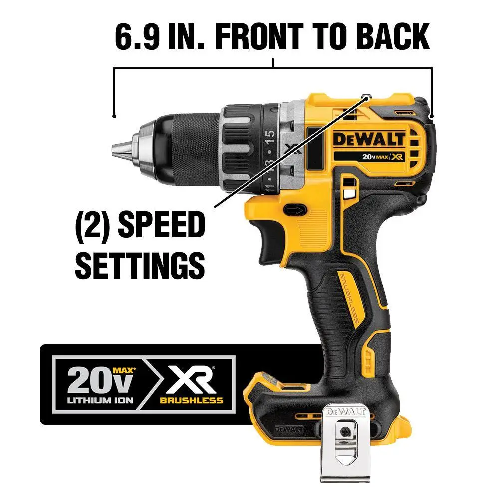 DEWALT 20V MAX XR Cordless Brushless 12 in. DrillDriver (3) 20V 5.0Ah Batteries and Charger DCD791P1W2502