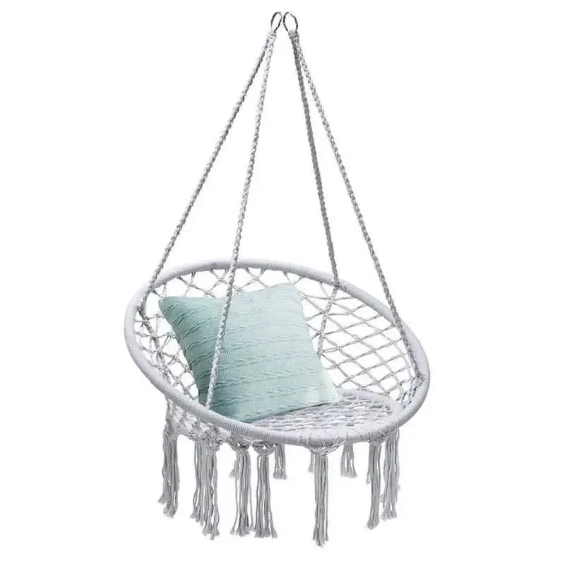 Cotton Rope Hanging Hammock Chair Macrame Swing Chair