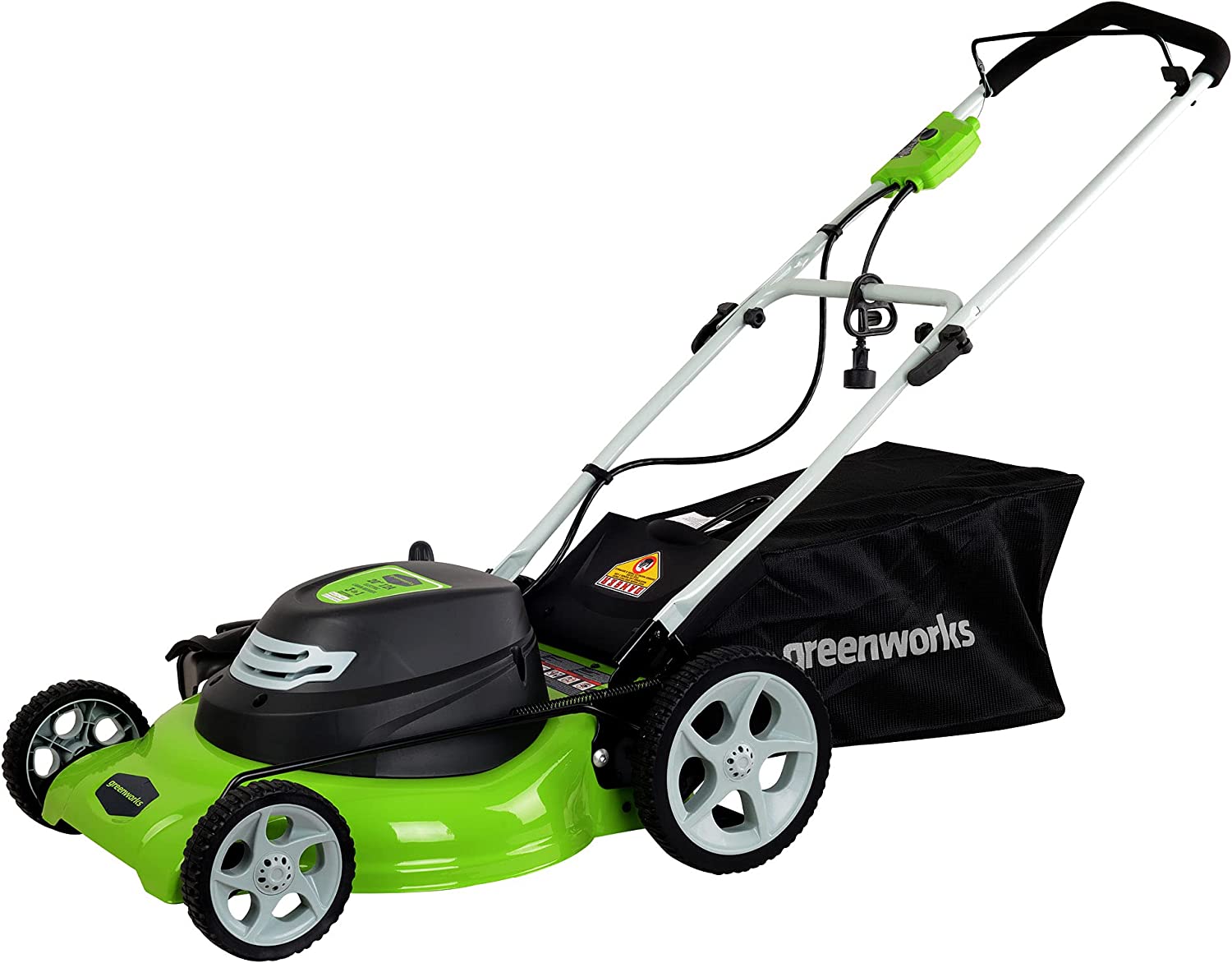 Greenworks 12 Amp 20-Inch 3-in-1Electric Corded Lawn Mower， 25022