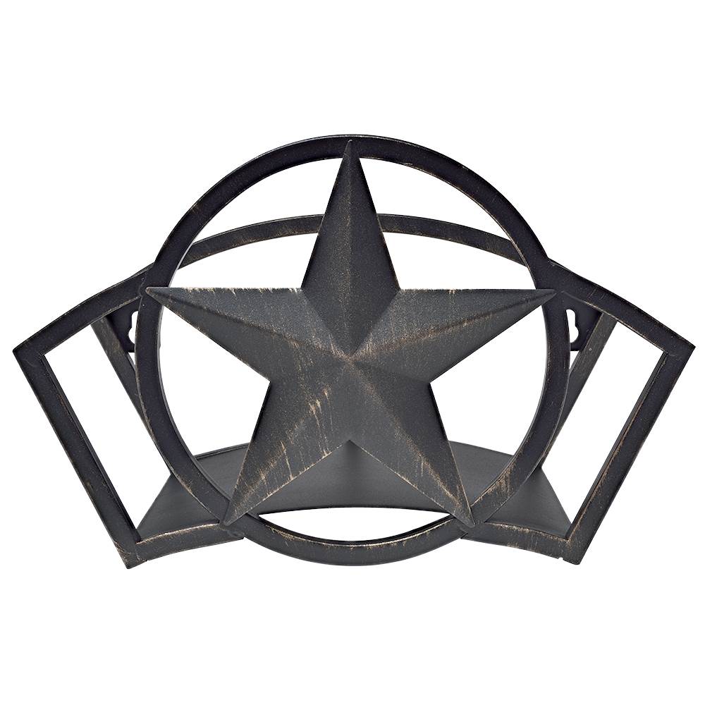 Liberty Garden Decorative Steel Liberty Star Garden Hose Wall Rack (2 Pack)