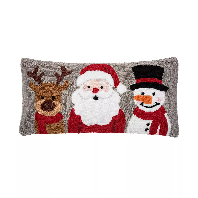CandF Home Christmas Buddies Trio Throw Pillow