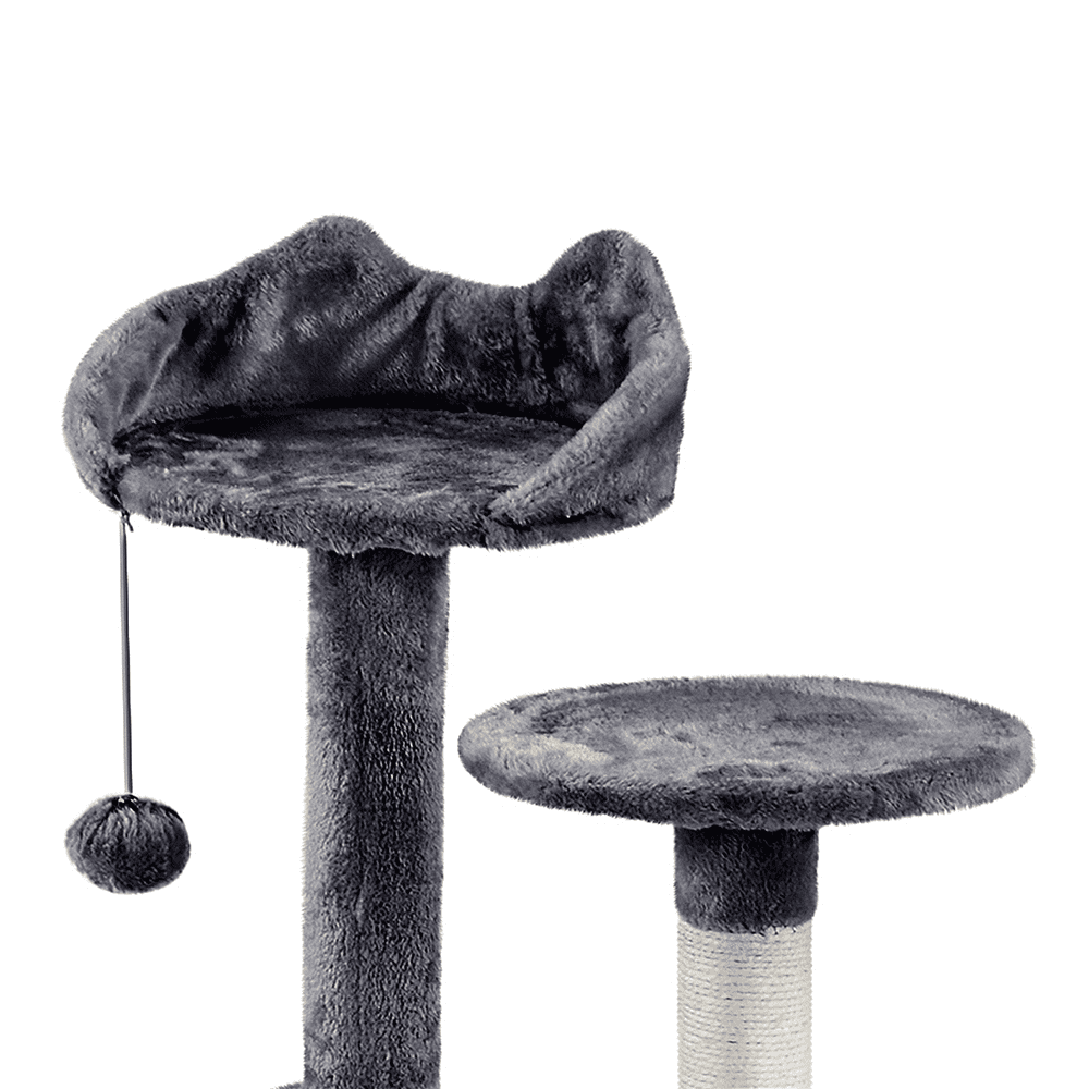 Easyfashion 69-inch Multilevel Cat Tree for Cats Kittens， Dark Gray