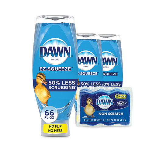 Procter and Gamble Dawn Ultra Liquid Dish Detergent | Dawn Original， 22 oz E-Z Squeeze Bottle， 6