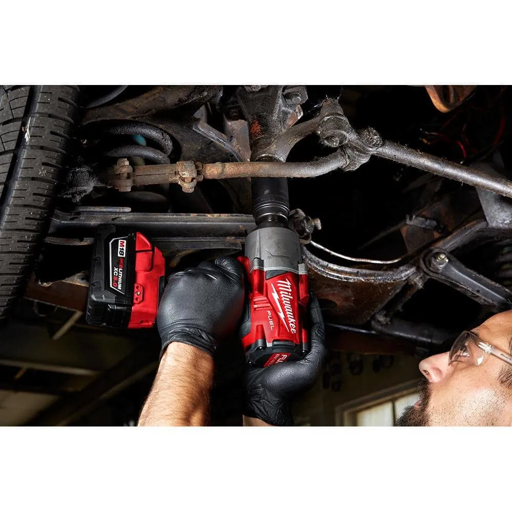 Milwaukee M18 FUEL 18-Volt Lithium-Ion Brushless Cordless 1/2 in. Impact Wrench with Friction Ring & 1 in. SDS Plus Rotary Hammer 2767-20-2912-20