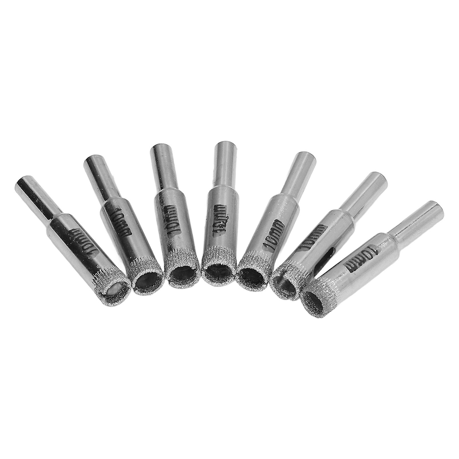10pcs Hole Saw Drill Bit Hss Cutter Opener Tools Hardware For Glass Marble Granite Stone 10mm