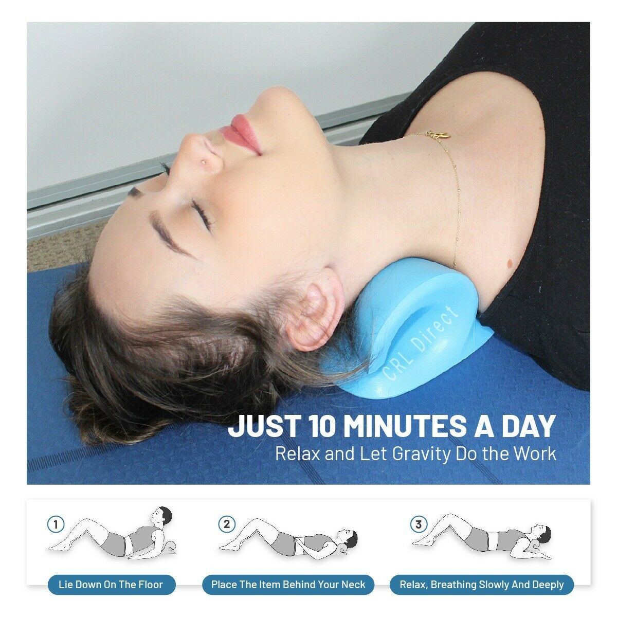 gluttony Cervical Traction Pillow, Neck Stretcher Device - Neck Pain,Headaches,TMJ Relief