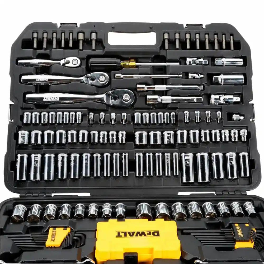 DEWALT 1/4 in., 3/8 in. and ½ in. Drive Polished Chrome Mechanics Tool Set (168-Piece) DWMT73803