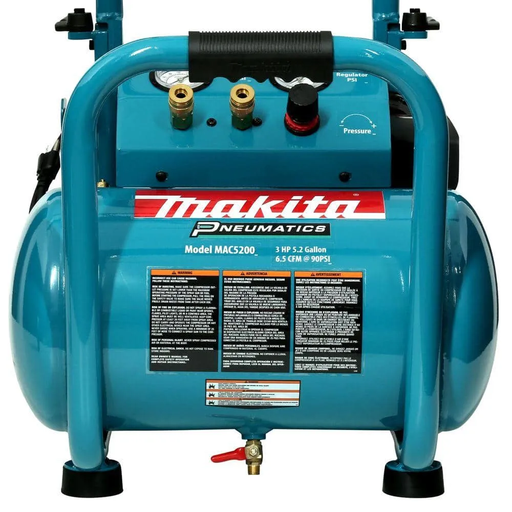 Makita 5.2 Gal. 3.0 HP Electric Single Tank Air Compressor MAC5200