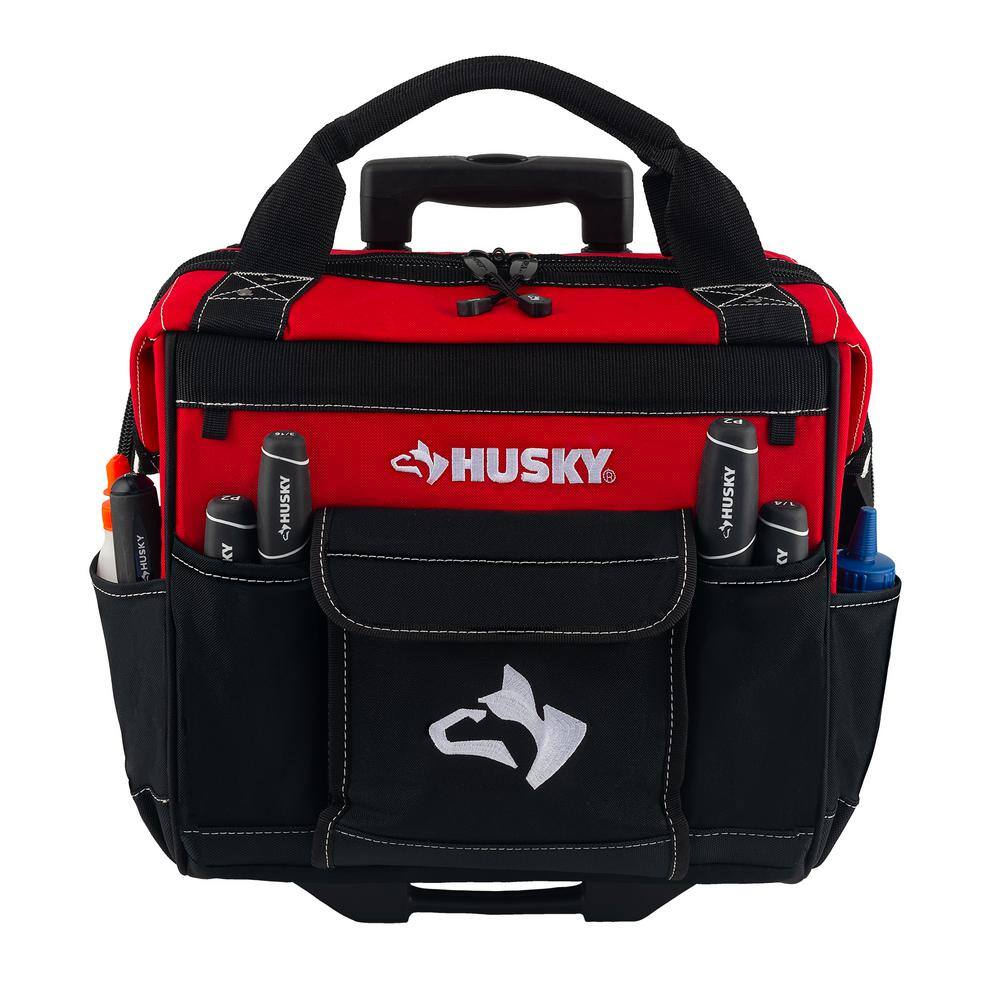 Husky HD65014-TH 14 in. 13 Pocket Rolling Tool Bag