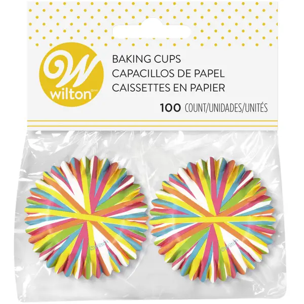 Wilton 100-Count Color Wheel Mini Baking Cups