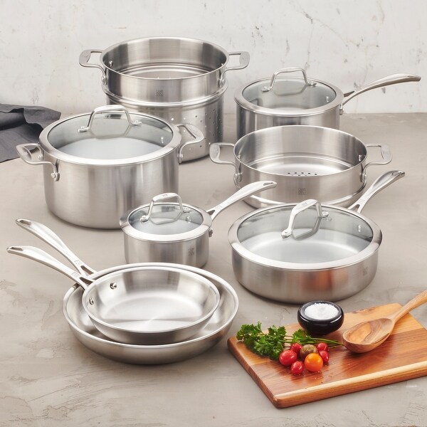 ZWILLING Spirit 3-ply 12-pc Stainless Steel Cookware Set