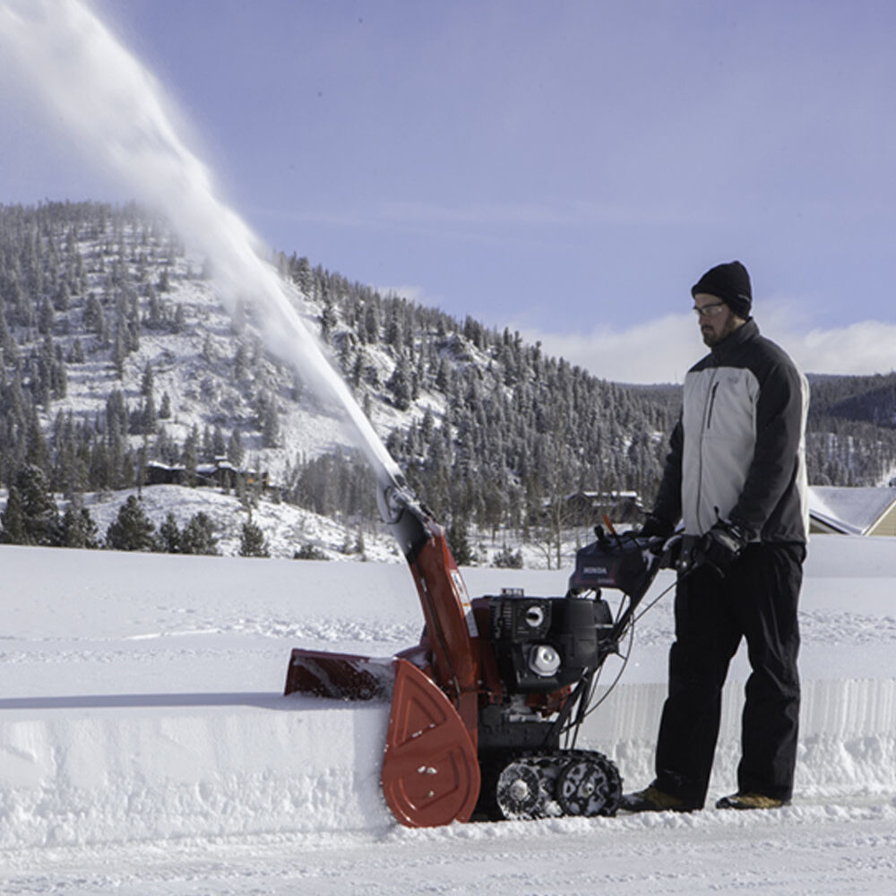 Honda 7HP 24In Two Stage Track Drive Snow Blower - Electric Start HSS724AATD from Honda