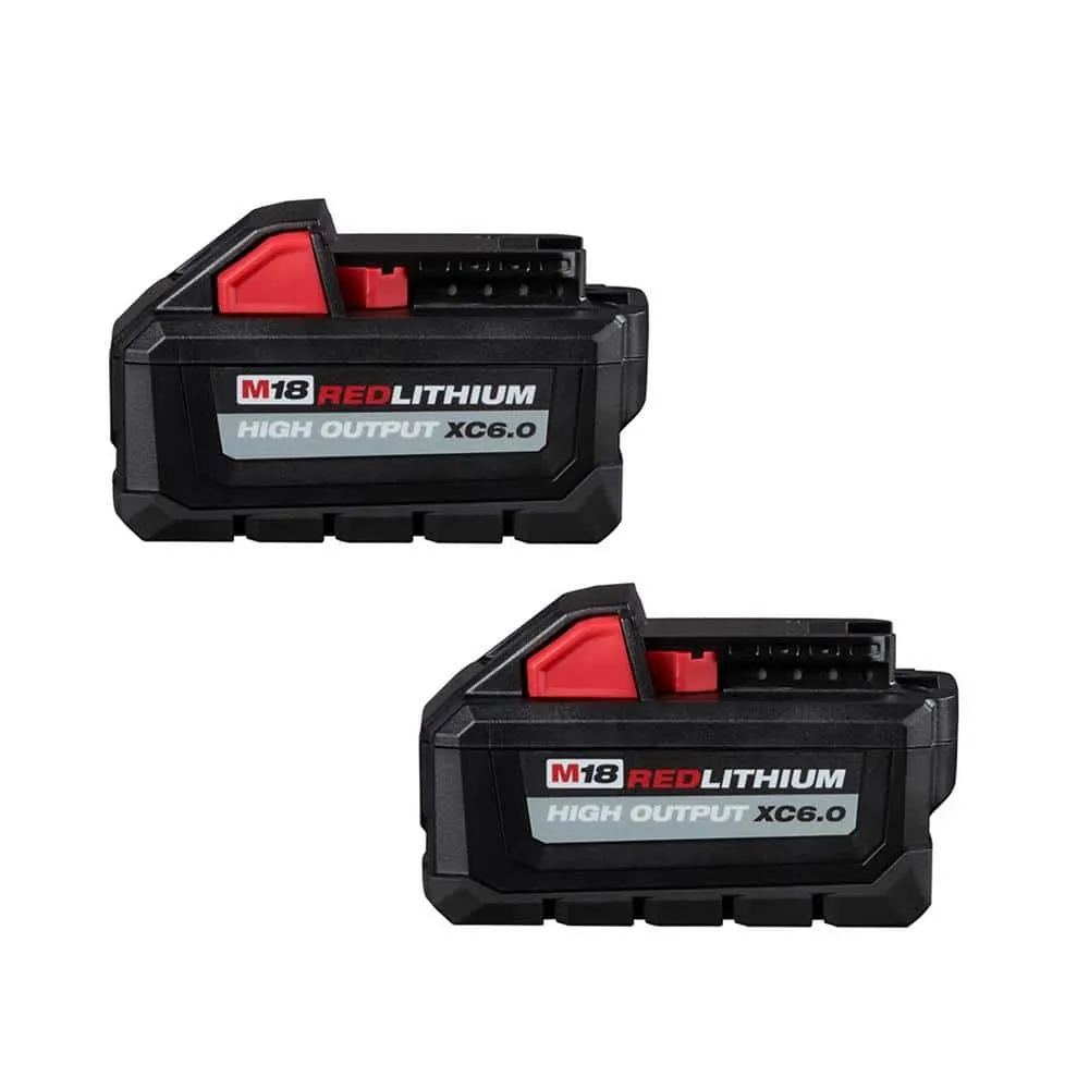 Milwaukee M18 18-Volt Lithium-Ion High Output 6.0Ah Battery Pack (4-Pack) 48-11-1862-48-11-1862