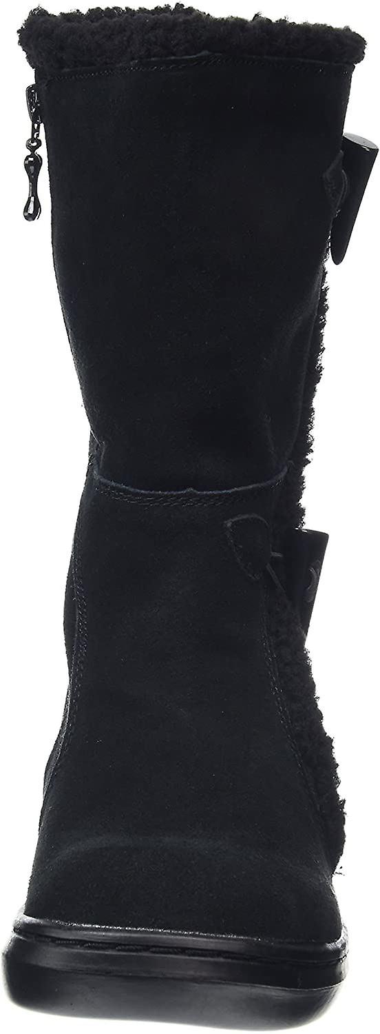 Rocket Dog Slope Black Womens Suede Mid Calf Boots