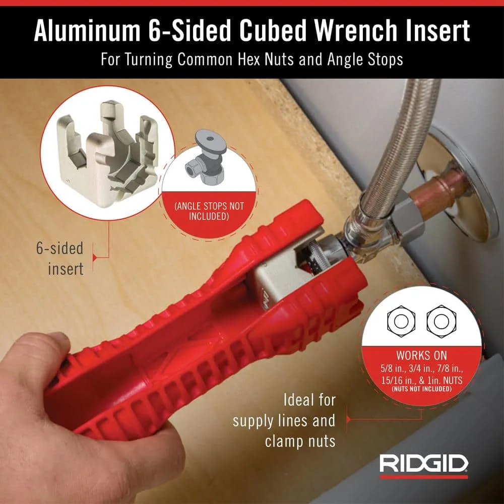 RIDGID EZ Change Plumbing Wrench Faucet Installation and Removal Tool 56988